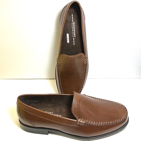Rockport Classic Brown Leather Men’s Loafers Size 6.5W - Picture 6 of 8